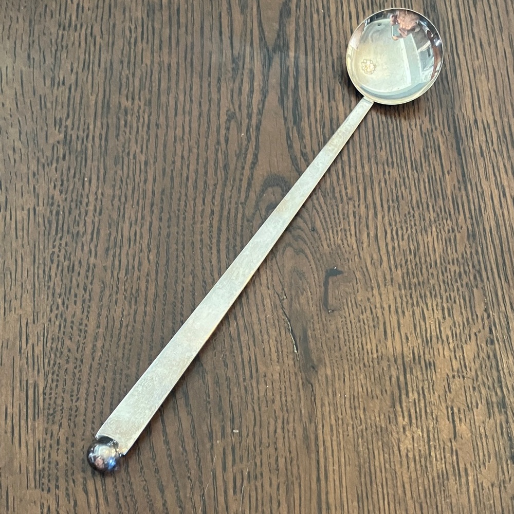 Vintage Silver Plated Stuffing Spoon Saks Fifth Ave
